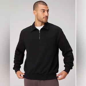 Banana Republic Men's Black Zip-Up Sweater